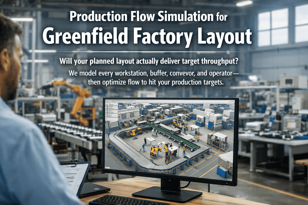 production-flow-simulation-greenfield-factory-layout